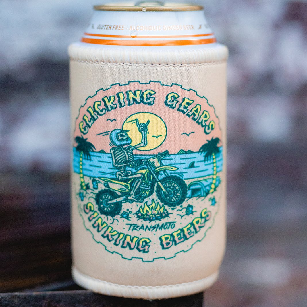 CLICKING GEARS SINKING BEERS STUBBIE COOLER