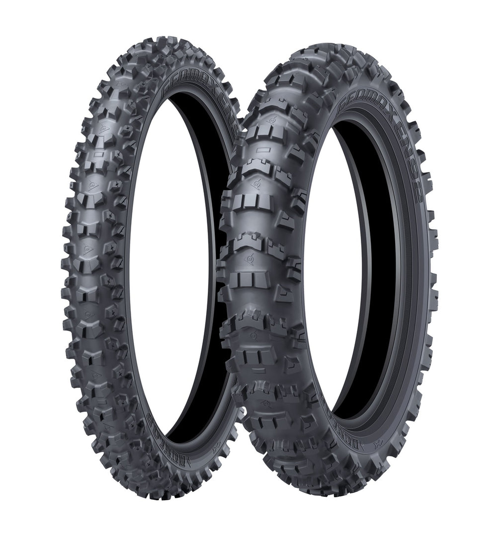 Dunlop Geomax EN92 front and rear tyres