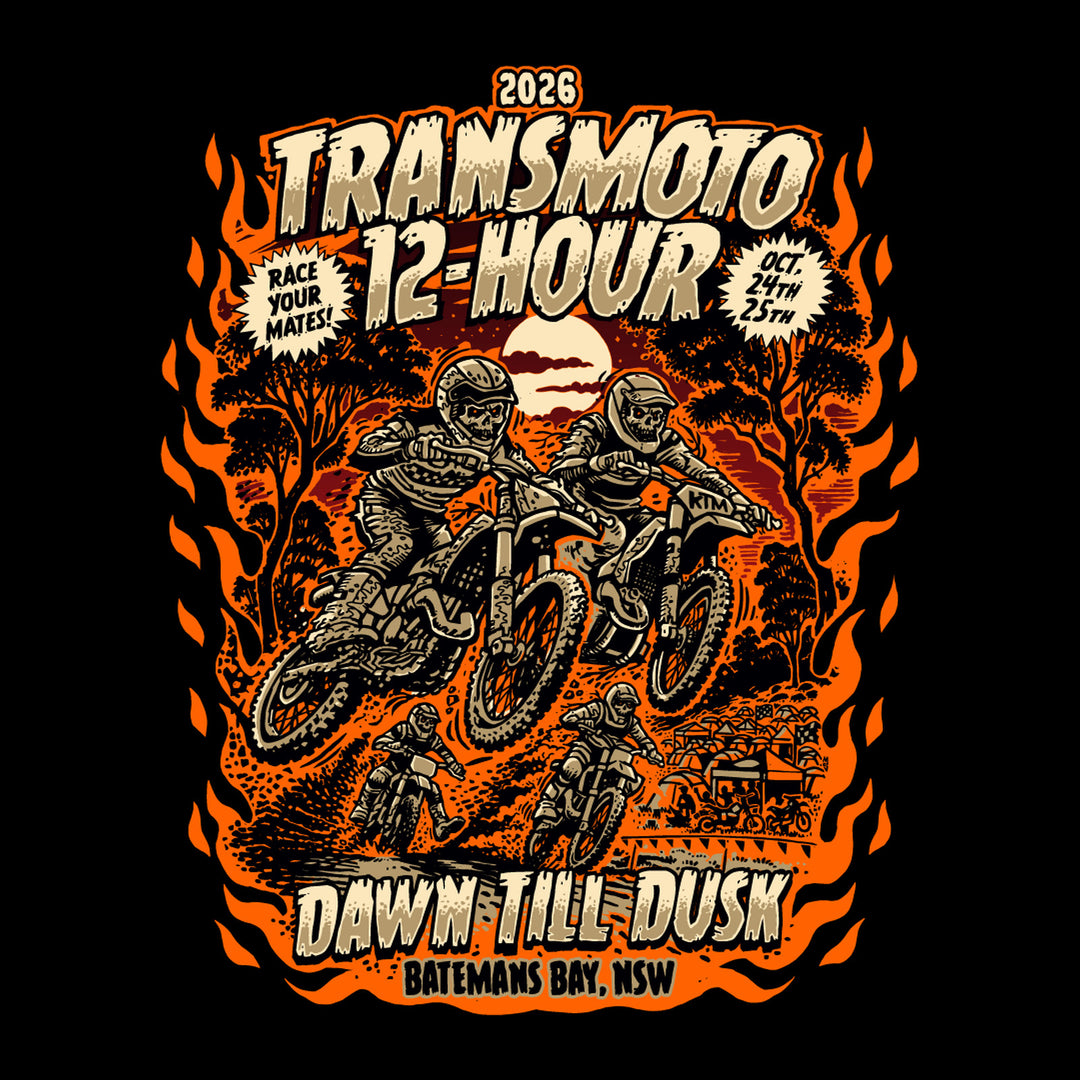 Limited Edition Apparel - 2026 Transmoto 12-Hour @ Batemans Bay